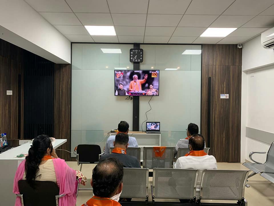 On the completion of the first year of the second term of Prime Minister Shri. Narendra Modi ji and to create awareness about his achievements till date, a virtual rally is organised with Union Minister Smriti Irani and Leader of Opposition Shri Devendra 