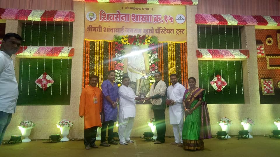 Shri. Sunil Rane visited the 11th Anniversary program of Shrimati Shantabai Mhatre Charitable Trust, at Mhatre Wadi, Ram Nagar, Borivali West.