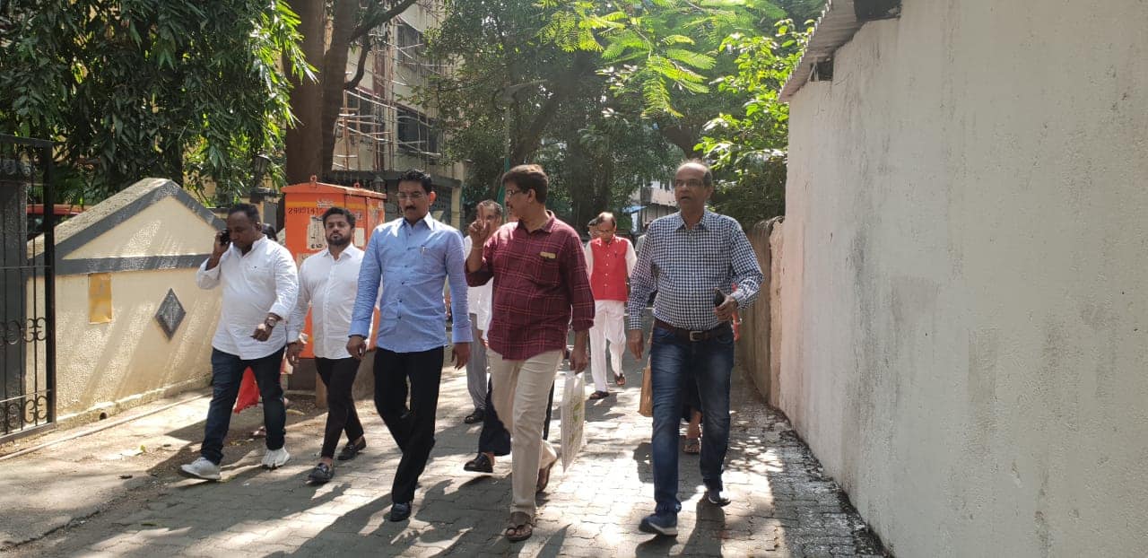 Shri. Sunil Rane visited various societies of Dharamdas Marg, Babhai Naka this morning.