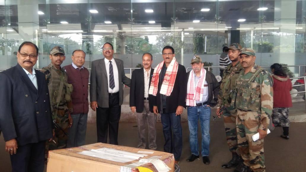 Shri Sunil Rane took out time from the Borivali Vidhansabha work and landed at North East India this morning to interact with the Brave Army Men and to provide Educational support to the daughters of the Martyrs by handing them laptops under an initiative