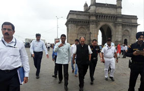 At Gateway of India along with Indian Military, NSG force