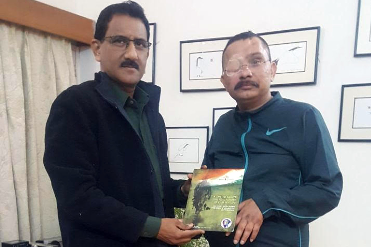 Visited Real Hero of CRPF Capt. Chetan Cheeta.